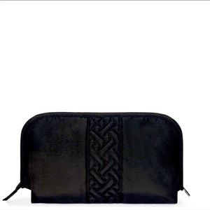 NWT:  FLASH COSMETIC BAG- MIDNIGHT BLACK - RARE INTERIOR & SOLD OUT